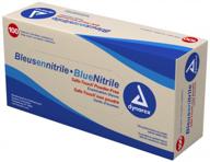 dynarex nitrile exam glove (non-latex) powder free l, blue 10/100/cs logo