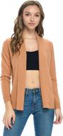 soft and luxurious women's cashmere cardigan with long sleeves and front drape for easy layering logo