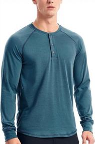 img 3 attached to 👕 Heather Slate Men's Clothing: Discover Stylish Sleeve Henley Shirts