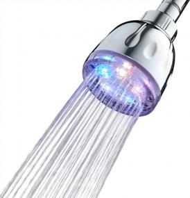 img 3 attached to KAIREY Led Shower Head,High Pressure Light Up 7 Color Changing Showerhead Automatically Every Few Seconds For Low Water Pressure Fixed Rain Shower Head