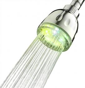 img 2 attached to KAIREY Led Shower Head,High Pressure Light Up 7 Color Changing Showerhead Automatically Every Few Seconds For Low Water Pressure Fixed Rain Shower Head