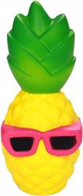 img 4 attached to 6,3 дюйма Anboor Squishis Pineapple Slow Rising Stress Relief Toy - ароматизированные мягкие Squishies Kawaii для детей и взрослых
