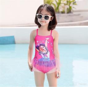 img 2 attached to Byriady Shoulder Princess Swimsuits Monokini Apparel & Accessories Baby Boys