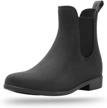 stylish waterproof ankle rain shoes for women - babaka chelsea boots logo