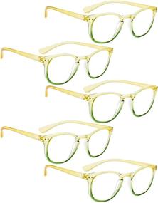 img 4 attached to 👓 5-Pack Fashion Readers for Women - Reading Glasses Set in Vibrant Colors