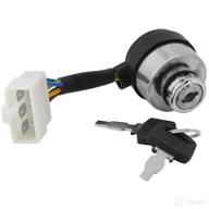 🔑 ignition switch with key for 2.5-6.5kw gas generator, 188f starter, 6-wire ignition lock cylinder with key logo