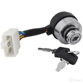 img 4 attached to 🔑 Ignition Switch with Key for 2.5-6.5KW Gas Generator, 188F Starter, 6-Wire Ignition Lock Cylinder with Key
