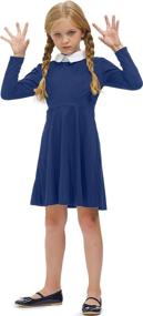 img 2 attached to BesserBay Girls' Collar Sleeve Toddler Dresses - Peter-Style Clothing