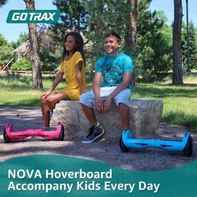 img 2 attached to GOTRAX NOVA Hoverboard - 6.5" LED Wheels, Dual 200W Motors, UL2272 Certified, 65.52Wh Battery, LED Lights, And Self-Balancing Scooter For 44-176Lbs - Max 3.1 Miles & 6.2Mph
