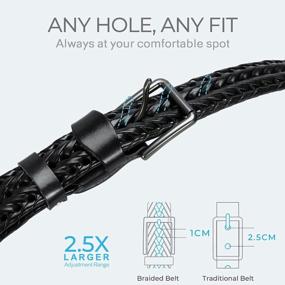 img 2 attached to Upgrade Your Casual Style With CHAOREN Braided Leather Belt For Men - Perfect Gift For Him!