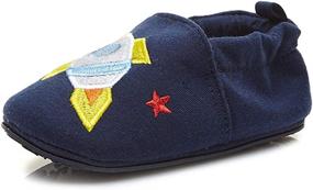 img 2 attached to Slip-on Toddler Sneaker Moccasins for Boys - TIMATEGO Shoes Available at Slippers