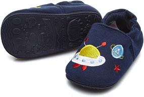 img 4 attached to Slip-on Toddler Sneaker Moccasins for Boys - TIMATEGO Shoes Available at Slippers