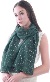 img 3 attached to Lina Lily Silver Glitters Shimmer Women's Accessories at Scarves & Wraps