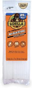 img 4 attached to Strong And Clear: Gorilla Mini Hot Glue Sticks, 8 Inches Long, 25 Count - Pack Of 1