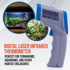img 3 attached to 🌡️ Metris Mini-Mee Digital Non-Contact Digital Infrared Reptile Thermometer: Accurate Laser Temperature Gun for Fish Tanks, Snake Habitats, and Terrarium Kits