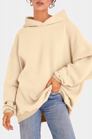 img 2 attached to EFAN Women'S Oversized Fleece Hoodies: Casual Long Sleeve Pullover For Fall & Winter - Loose, Lightweight Sweatshirts With Hood