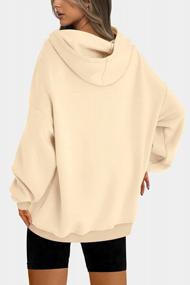 img 3 attached to EFAN Women'S Oversized Fleece Hoodies: Casual Long Sleeve Pullover For Fall & Winter - Loose, Lightweight Sweatshirts With Hood
