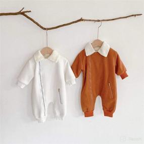 img 1 attached to 🧥 Winter Warmth for Newborns: Simplee kids Baby Infant Snowsuit Outwear - Hooded Footed Romper Jumpsuit for Boys and Girls (0-18 Months)