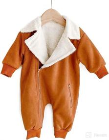 img 4 attached to 🧥 Winter Warmth for Newborns: Simplee kids Baby Infant Snowsuit Outwear - Hooded Footed Romper Jumpsuit for Boys and Girls (0-18 Months)