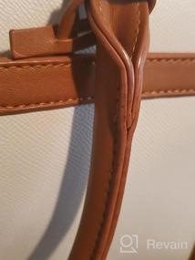 img 5 attached to Дизайнерские кожаные сумки-сэтчел для женщин - CLUCI Сумки, кошельки, сумки через плечо и через плечо