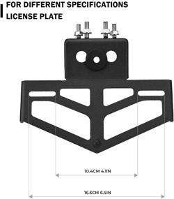 img 3 attached to 🏍️ KEMIMOTO Ninja 400 Fender Eliminator & License Plate Bracket for 2021 Z400 and Ninja 250 (2018-2021) - Compatible & Reliable!