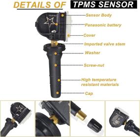 img 1 attached to 🔧 315MHz TPMS Sensor 13598771 - Replacement for Buick Cadillac Chevy GMC - Replaces 13586335 20923680 - Tire Pressure Monitoring System Sensor