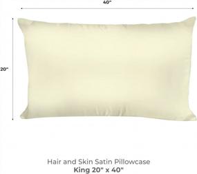 img 3 attached to 💤 Satin Pillowcase for Hair and Face - Spasilk: Queen/Standard, King - Satin Hair Pillow - Beauty Pillowcases