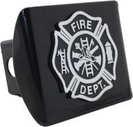 support firefighters metal emblem chrome logo