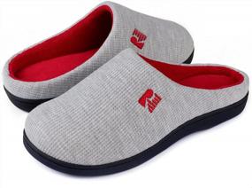 img 4 attached to Memory Foam Slippers For Women: RockDove Original Two-Tone Design