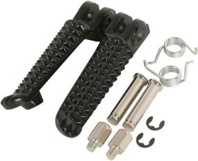 img 2 attached to Black Front Motorcycle Footpegs Footrests Pegs Sider for YAMAHA YZF R6 1999-2012 YZF R1 1998-2014 R6S 2003-2008