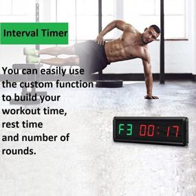 img 1 attached to BTBSIGN LED Interval Timer Count Down/Up Clock Stopwatch With Remote For Home Gym Fitness