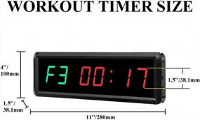 img 3 attached to BTBSIGN LED Interval Timer Count Down/Up Clock Stopwatch With Remote For Home Gym Fitness