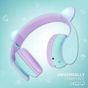 img 1 attached to PowerLocus Kids Headphones Over-Ear, Bluetooth Wireless Headphones For Kids,With Microphone, Safe 85DB Volume Limited, Foldable With Carry Case, Audio Cable, Micro SD Mode For Online Classes,PC,Phones