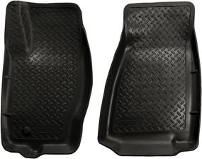 img 1 attached to 🚙 Husky Liners Classic Style Series Front Floor Liners - Black 30611 for 2006-2010 Jeep Commander & 2005-2010 Jeep Grand Cherokee (2 Pcs)