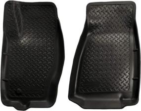 img 4 attached to 🚙 Husky Liners Classic Style Series Front Floor Liners - Black 30611 for 2006-2010 Jeep Commander & 2005-2010 Jeep Grand Cherokee (2 Pcs)