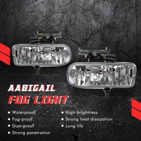 img 3 attached to Замена противотуманных фар ABIGAIL для 1999-2002 GMC Sierra и 2000-2006 GMC Yukon Pickup SUV с галогенными лампами 880 12V 27W 10385054, 10385055, GM2592110, GM2593110 (прозрачные линзы)