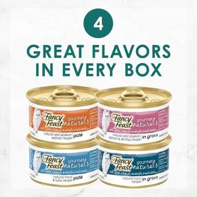 img 3 attached to Purina Fancy Feast Natural Wet Cat Food Variety Pack, Gourmet Naturals Seafood Collection - (30) 3 Oz. Cans