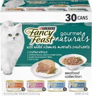 натуральный влажный корм для кошек purina fancy feast, коллекция морепродуктов gourmet naturals - (30) 3 унции. банки логотип