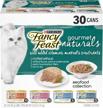 purina fancy feast natural wet cat food variety pack, gourmet naturals seafood collection - (30) 3 oz. cans logo