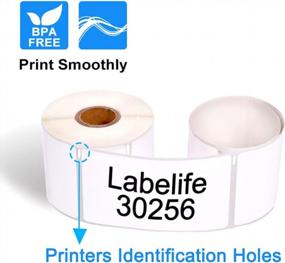 img 3 attached to Labelife Replacement DYMO 30256 LW Shipping Labels- 3600 Labels Across 12 Rolls Compatible With Dymo LabelWriter Printers