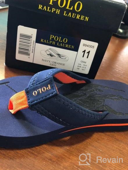 img 1 attached to Polo Ralph Lauren Flip Flop Toddler Boys' Shoes review by Isaac Ismail