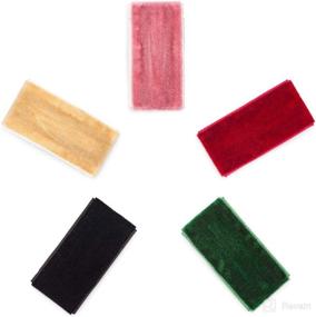 img 4 attached to 🎀 Parker Baby Girl Hair Clips: 5 Pack of Stylish Velvet Snap Barrettes for Adorable Hairstyles