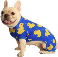lightweight dog pjs: cute duck-printed jumpsuit shirts for small, medium & large dogs - hde logo