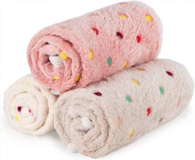 img 3 attached to Keep Your Furry Friend Cozy With Dono'S 3 Soft Fluffy Fleece Dog Blankets - Perfect For Sleep, Play, And Snuggles!