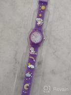img 1 attached to Waterproof Unicorn Silicone Kids Watch - 3D 🦄 Cartoon Design for Girls Aged 3-10, Ideal Toddler Gift review by Melanie Trunnell
