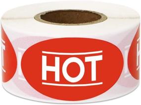 img 4 attached to Vibrant And Durable Labels For Food Business: 300 Hot Stickers For Delis, Restaurants, And Supermarkets