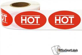 img 3 attached to Vibrant And Durable Labels For Food Business: 300 Hot Stickers For Delis, Restaurants, And Supermarkets