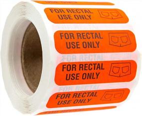 img 4 attached to Rectal Use Only Stickers - Pack Of 500 / 1.5" X .375" Fluorescent Red Stickers With Strong Permanent Adhesive - Ideal For Medical And Healthcare Practices