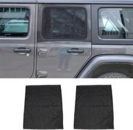 protect your jeep wrangler interior with bestmotoring window screen set - bug insect mesh for 1997-2021 tj jk jl jt models logo