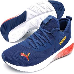 img 2 attached to PUMA Running Black Castlerock Unisex Little Girls' Shoes at Athletic